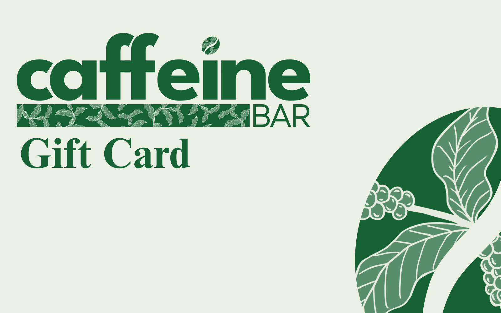 Mint Caffeine Bar gift card